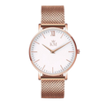 Rose Gold and White "KM" Watch