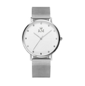 Silver "KM" With Diamonds